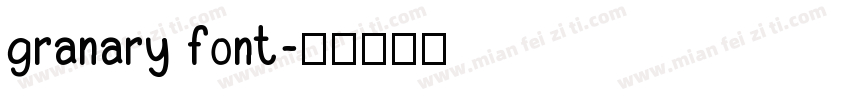 granary font字体转换